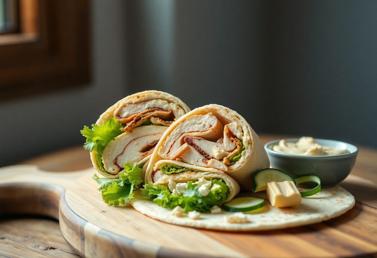 Power Lunch – The Turkey, Hummus, and Crunch Wrap